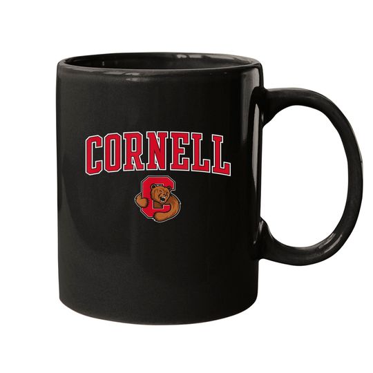 Mens Cornell Big Red Apparel Black Fan Favorite Arch Mugs Mugs
