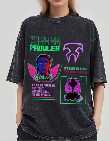 Earth 42 Miles Morales The Prowler Shirt, Spider Punk Shirt