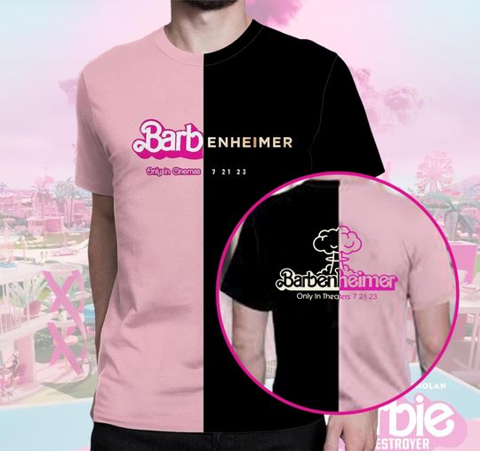 Barbenheimer Barbie Movie Oppenheimer 3D Shirt, Barbie Movie T-Shirt