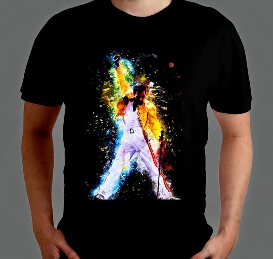Freddie Mercury T-Shirt, Queen Band T-shirt, Rock Band Shirt