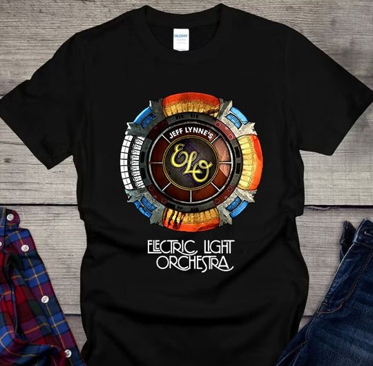 Electric Light Orchestra ELO Rock Band Black Tshirt
