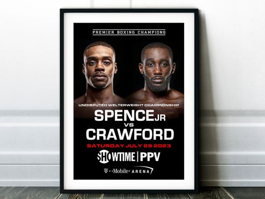 Errol Spence Jr vs. Terrance Crawford Fight Poster 2023