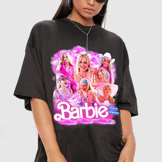Margot Robbie Vintage Retro Shirt, Margot Robbie Shirt, Margot Robbie Barbie 2023 Shirt