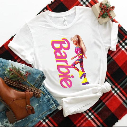 Barbie - Hot Skatin' Retro Barbie T-Shirt, Barbie shirt, Barbie Fan Shirt