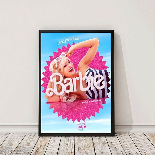Barbie Movie Poster, Barbie Poster, Movie Poster, Margot Robbie Barbie Movie Poster