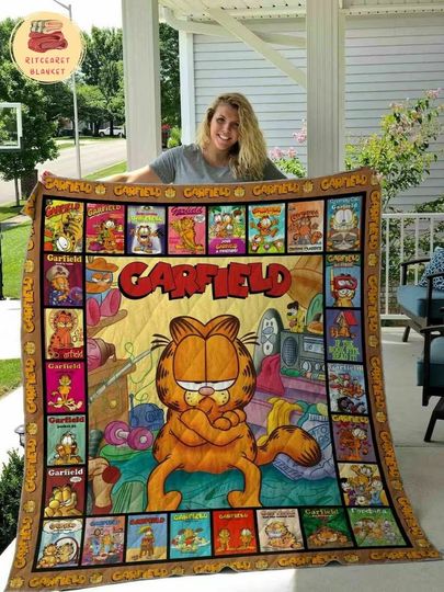 Funny Garfield Fleece Blanket, Cat Garfield Fleece Blanket