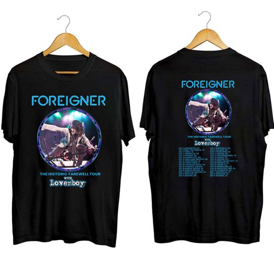 Foreigner 2023 Concert Shirt, Foreigner The Histroric Farewell Tour 2023 Shirt
