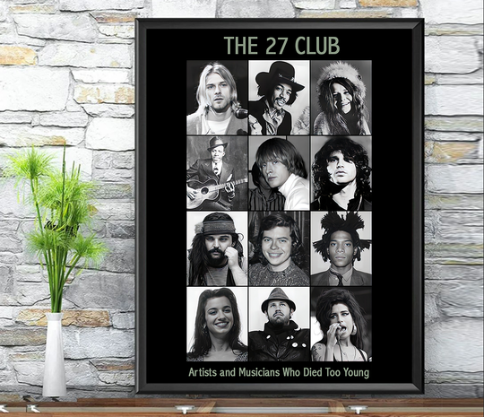 The 27 Club Poster Premium Matte Vertical Poster