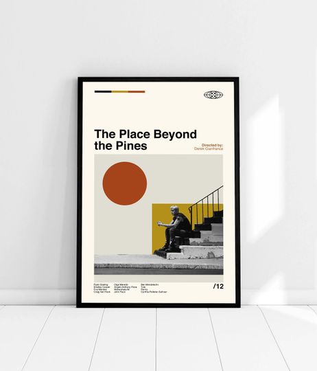 The Place Beyond the Pines - Derek Cianfranc - Retro Movie Poster - Minimalist Art - Vintage Poster - Modern Art - Classic Movie - Wall Art