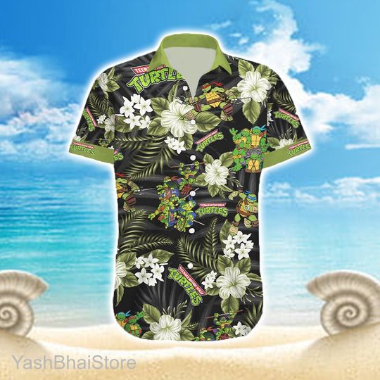 Teenage Mutant Ninja Turtles Hawaiian Tshirt, Turtles Hawaii shirt,