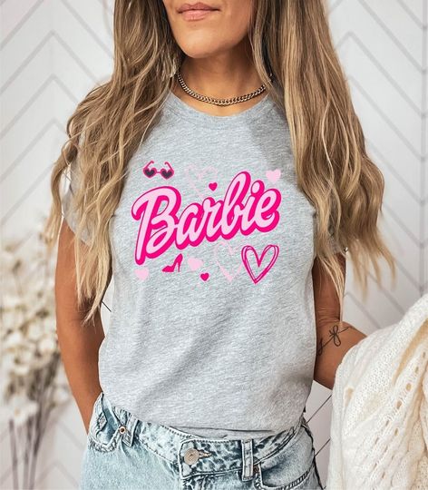Cheetah Barbie Shirt, Barbie Heart Shirt, Barbie Heart Fan Shirt