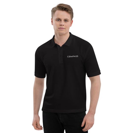 Compass Branded Men's Polo Shirt: Perfect for Real Estate Professionals