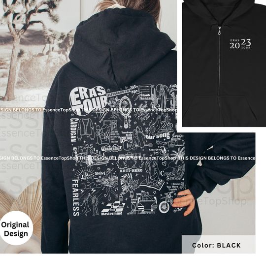 Eras Tour Double Sided Hoodie