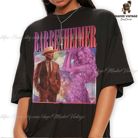 Barbenheimer Vintage shirt, Cillian Murphy Margot Robbie