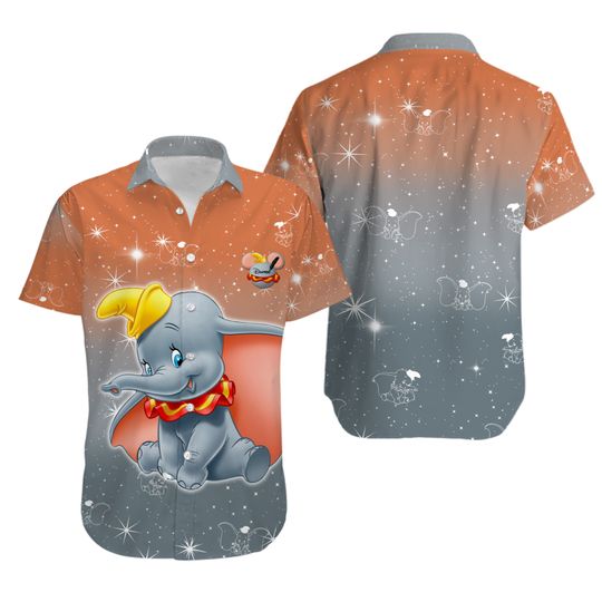 Dumbo bling hawaiian shirt, mickey mouse hawaiian shirt