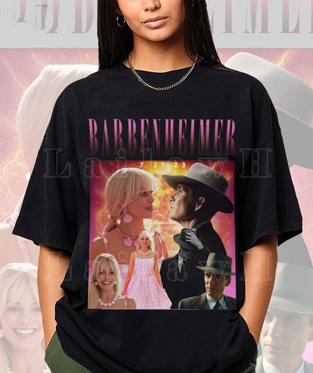 Barbenheimer 72123 shirt, Barbie Vs Oppenheimer Shirt, Cillian Murphy Margot Robbie