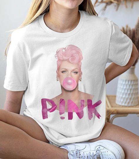 PINK Shirt, Pink bubblegum Sweatshirt, P!nk Summer Carnival Tour 2023 Shirt, Trustfall Album Shirt, Music Tour 2023 Shirt, Gift
