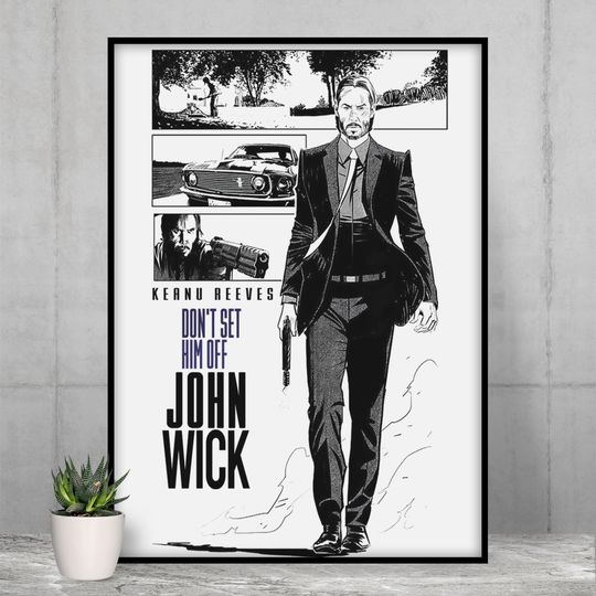 john wick Premium Matte Vertical Poster