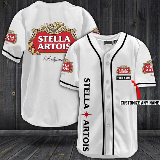 Stella Artois Jersey Shirt, Stella Artois Baseball Jersey