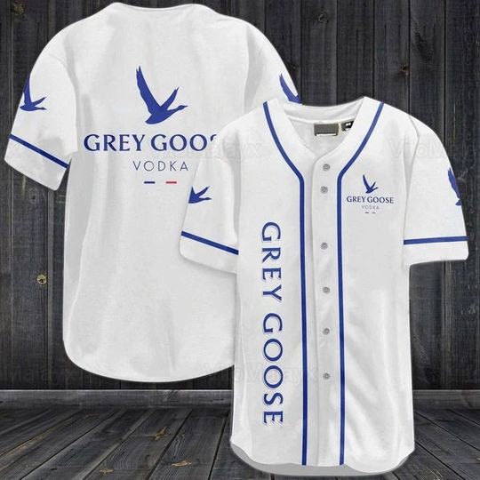 Grey Goose Baseball Jersey, Grey Goose Jersey Shirt