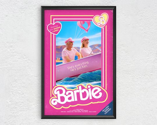 Barbie (2023) | VHS, Minimalistic Movie Poster