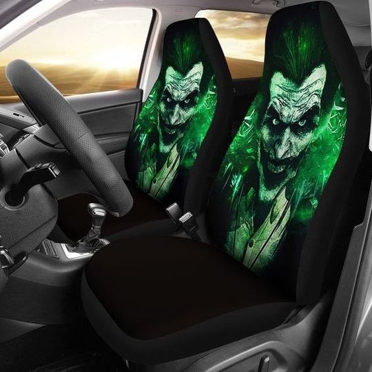 Joker Halloween Car Seat Cover, Horror Joker Car Seat Protector