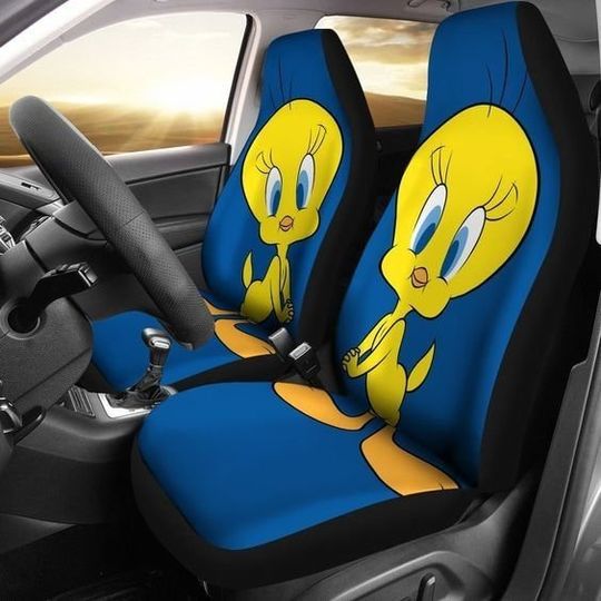 Tweety Cartoon Car Seat Cover, Tweety Bird Car Seat Protector