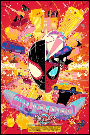 Spiderverse Poster Spider Man Into The Spider Verse Poster