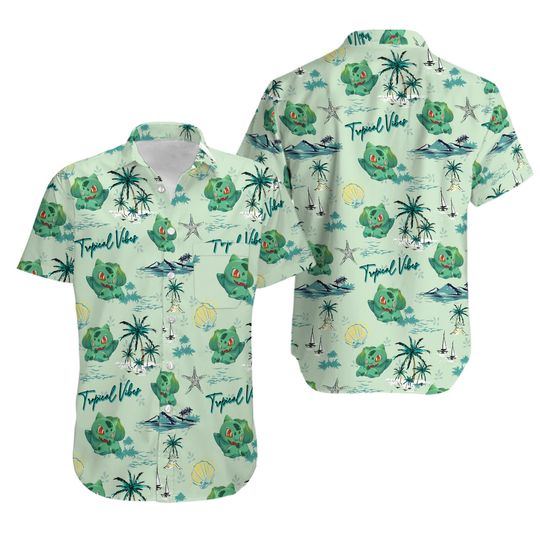 Bulbasaur Tropical Vibes Hawaiian Shirt