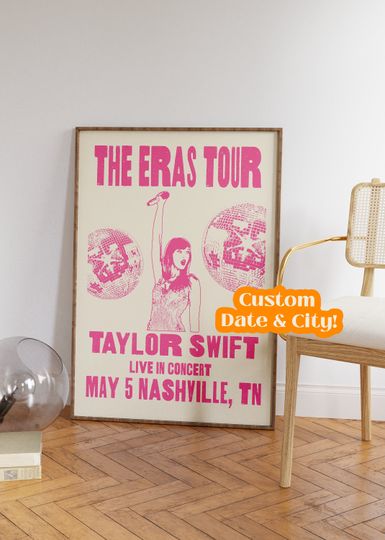 Pink Eras Tour Poster
