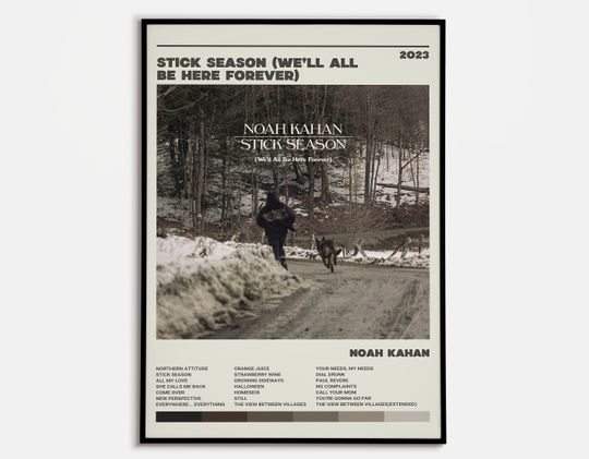 Noah Kahan Posters / Stick Season Well All Be Here Forever Poster