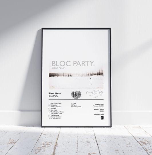 Bloc Party Poster - Silent Alarm Album Cover Poster