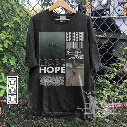 NF Rapper Shirt, Hope Album 90s Y2K Merch Vintage Rapper Hiphop Shirt