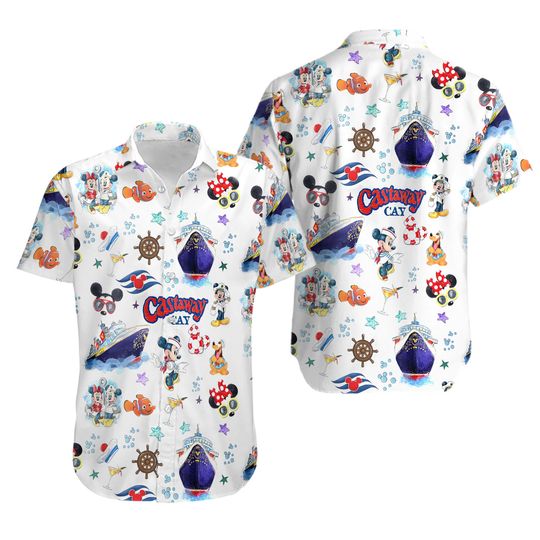 Disney Cruise Hawaiian Shirt, Matching Disney Cruise Button Shirt, Disney World Cruise Gift