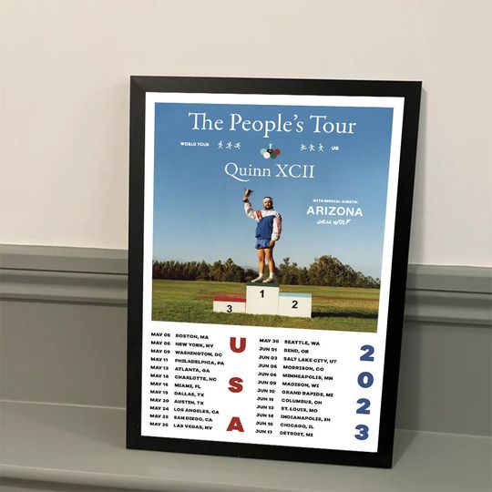 Quinn xcii the people's tour 2023 poster