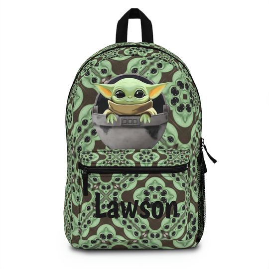 Baby Yoda Backpack, Star wars Baby Yoda bag, Baby Yoda back to school bag