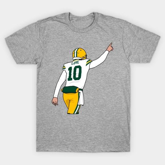 Love and touchdown - Jordan Love - T-Shirt
