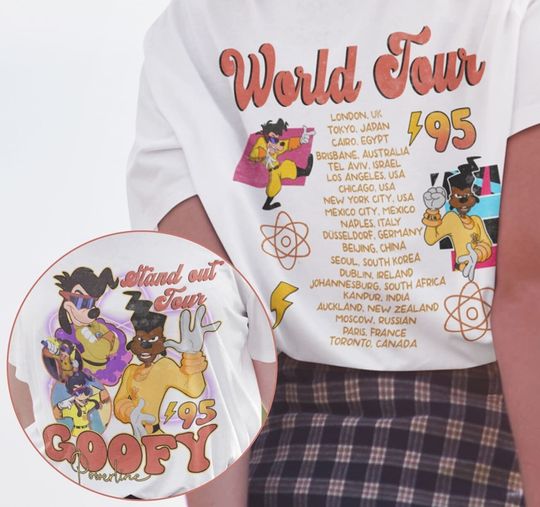 Goofy Powerline Shirt, Goofy Movie Powerline Stand Out Tour 95 Shirt, Powerline Tour Shirt, The Goofy Movie Shirt