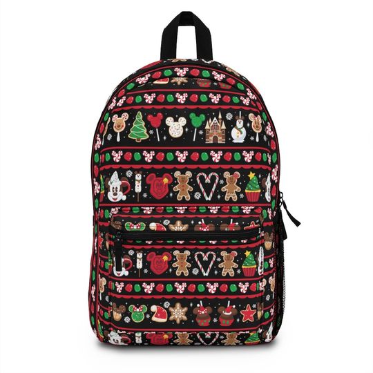 Christmas Holiday Disney Treats Backpack - Disney Backpack - School Backpack - Bookbag