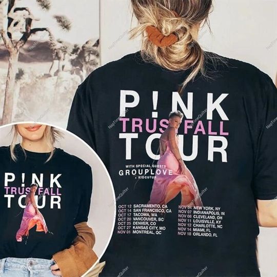P!Nk Trustfall Tour 2023 T-Shirt Summer Carnival Shirt, Pink Summer Carnival 2023 Tour T-Shirt