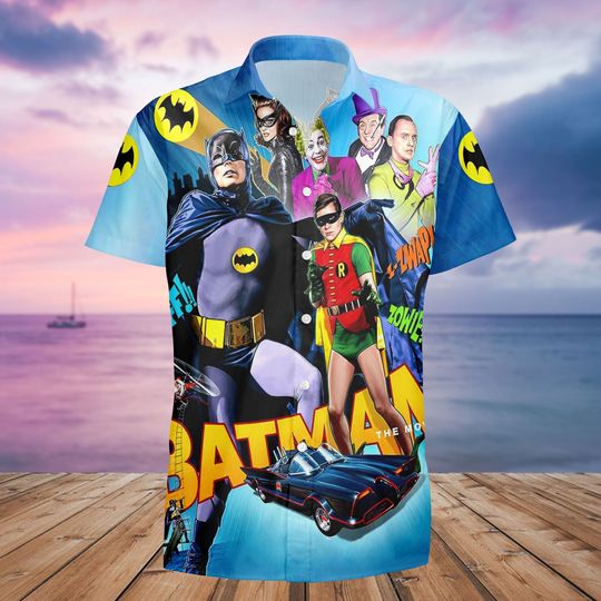 Batman Hawaii Shirt, Batman Characters Shirt, Superhero Hawaii Shirt, Avengers Heroes