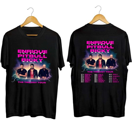 Enrique Iglesias X Pitbull X Ricky Martin The Trilogy Tour 2023 Shirt