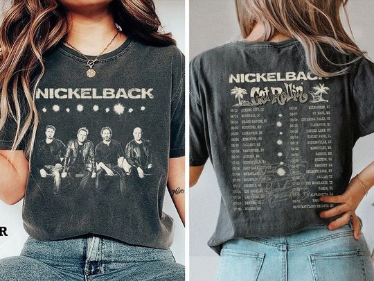 Nickelback Music Shirt, Merch Vintage Get Rollin' Tour 2023