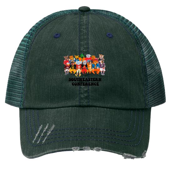 Vintage SEC Family Trucker Hats/ SEC Mascot Crew Neck Trucker Hats