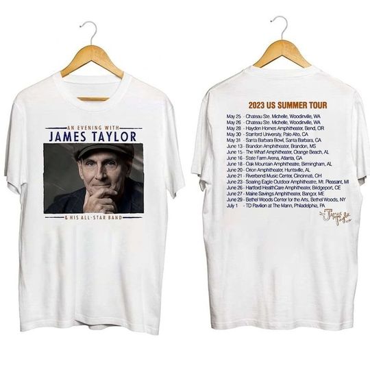 James Taylor An Evening with James Taylor & His All-Star Band 2023 Shirt