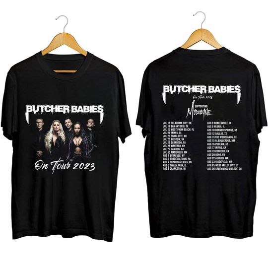 Butcher Babies Tour 2023 Shirt, Butcher Babies Band Fan Shirt