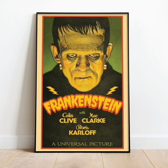 Frankenstein movie reproduction poster