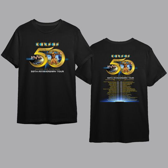 Kansas Rock Band 50th Anniversary Tour 2023, Kansas Band 2023 Tour, Another Fork In The Road Shirt