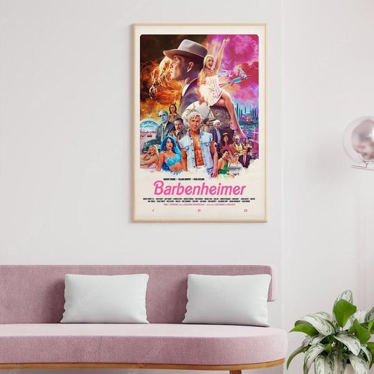 barbenheimer poster, Movie Poster, home decor