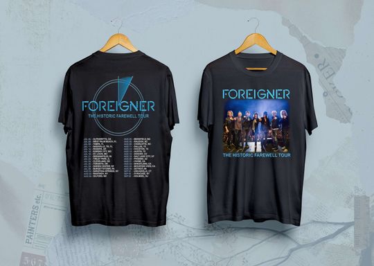 Foreigner Shirt , Foreigner The Histroric Farewell Tour 2023 Shirt, Foreigner 2023 Shirt